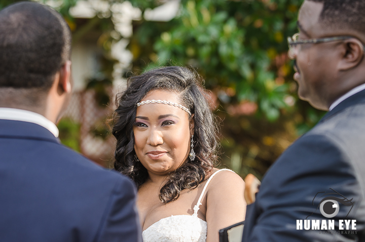 DIY Nigerian Bride at the alter