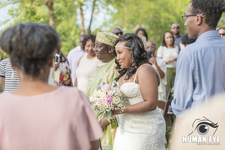 DIY Nigerian Bride with father