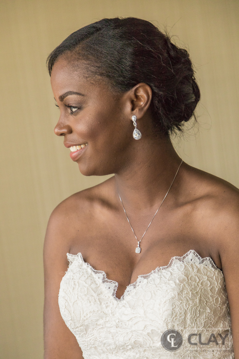 Capital City Club Downtown bridal portrait